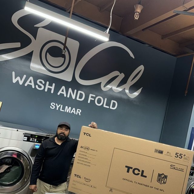 SoCal Wash and Fold raffle winner